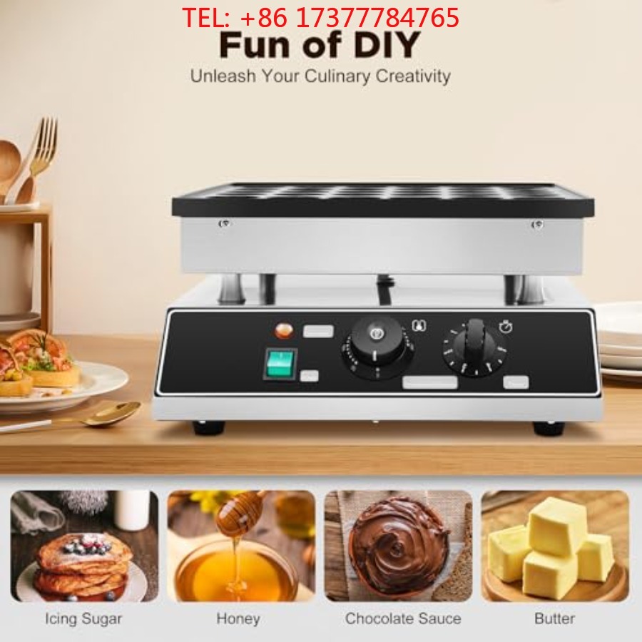 Mini Pancake Griddle - อุปกรณ์ทำอาหารเชิงพาณิชย์ เครื่องทำแพนเค้กมินิแบบดัตช์ 36 หลุม