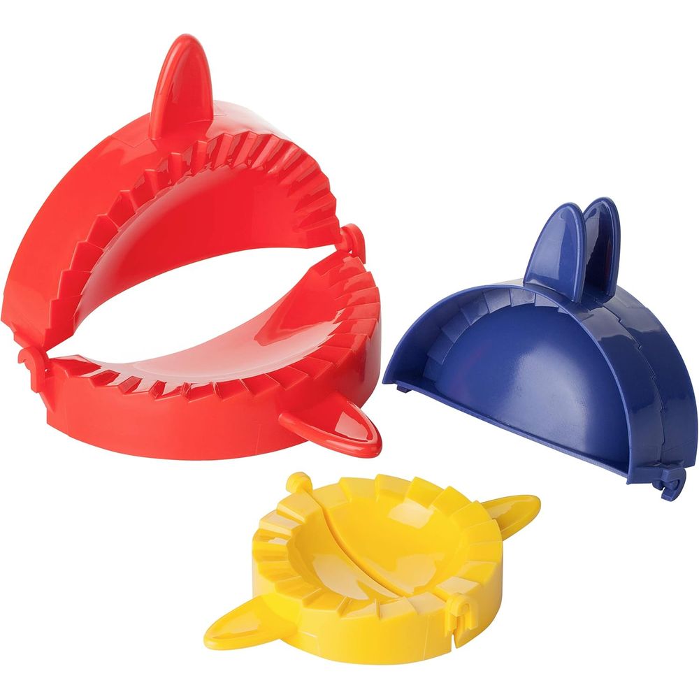 Dumpling Press Set - ชุดเครื่องกดแป้ง 3 ชิ้น: สำหรับทำเกี๊ยว ซาลาเปา ขนมพาย