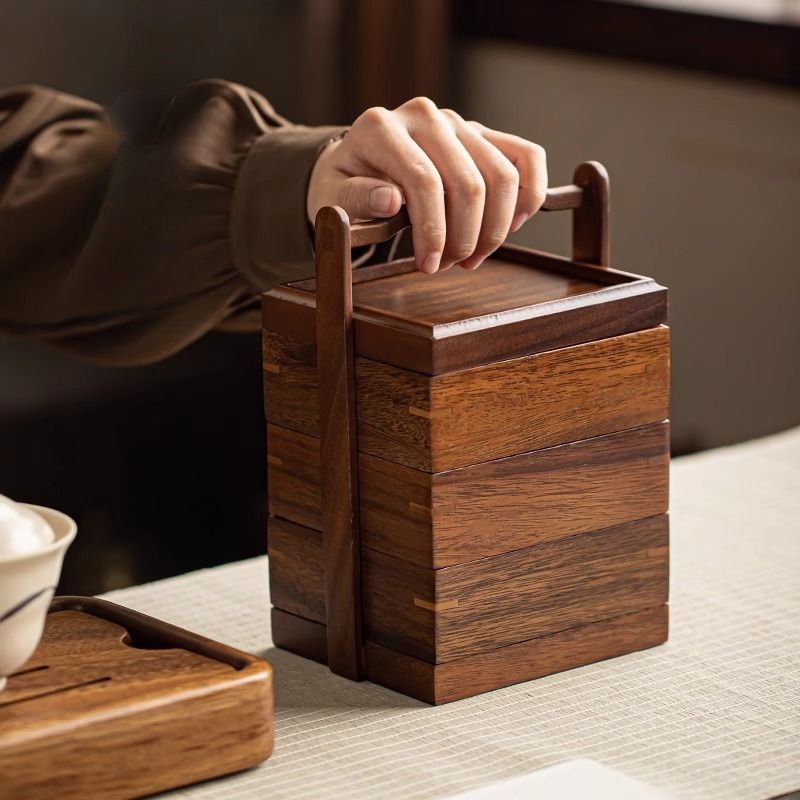 ตะกร้าผลไม้แบบพกพาจีน Retro ชา - Dim Sum Basket บทวิจารณ์และราคา