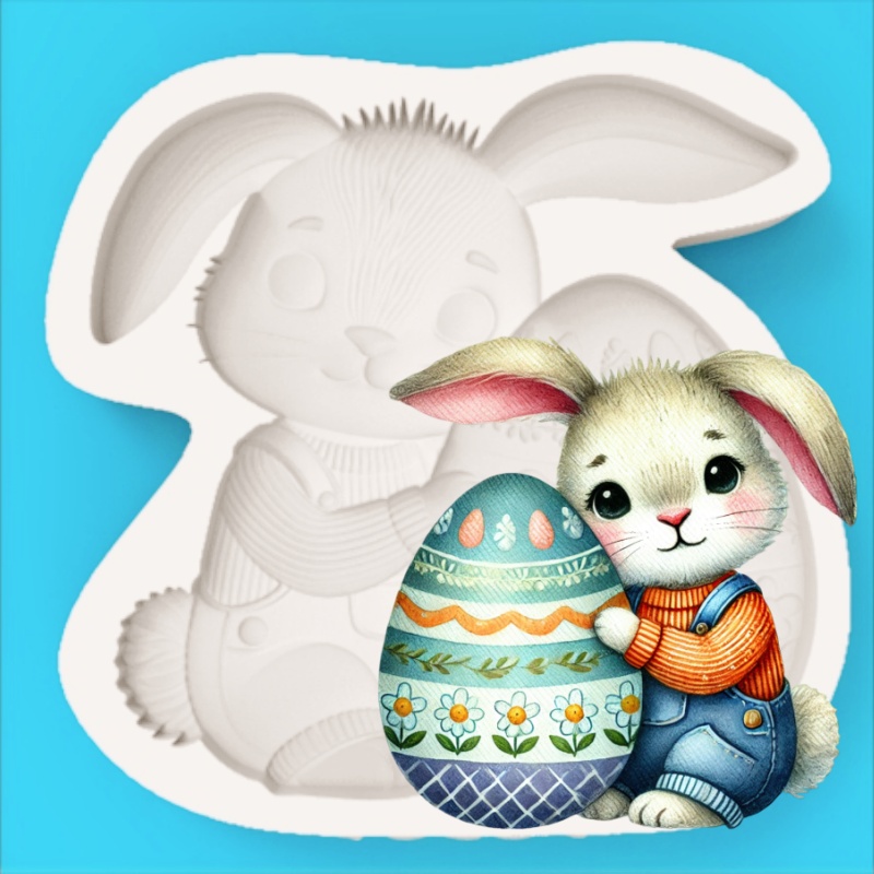 แม่พิมพ์ซิลิโคนรูปกระต่ายถือไข - Bunny Cake Mold บทวิจารณ์และราคา