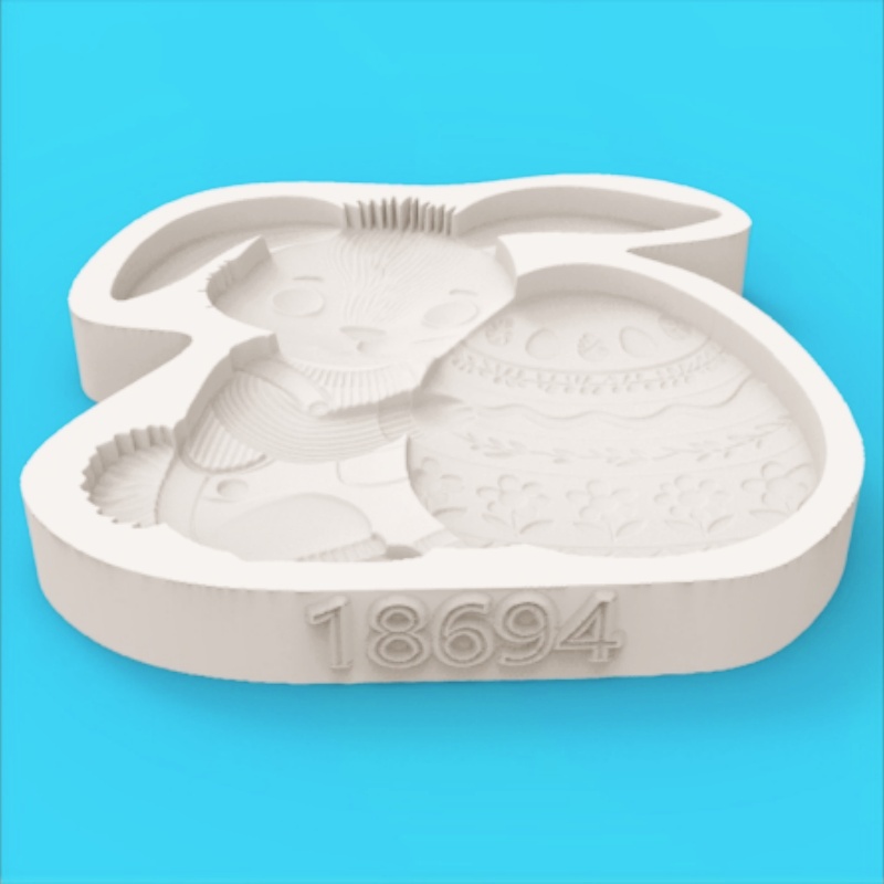 แม่พิมพ์ซิลิโคนรูปกระต่ายถือไข - Bunny Cake Mold บทวิจารณ์และราคา