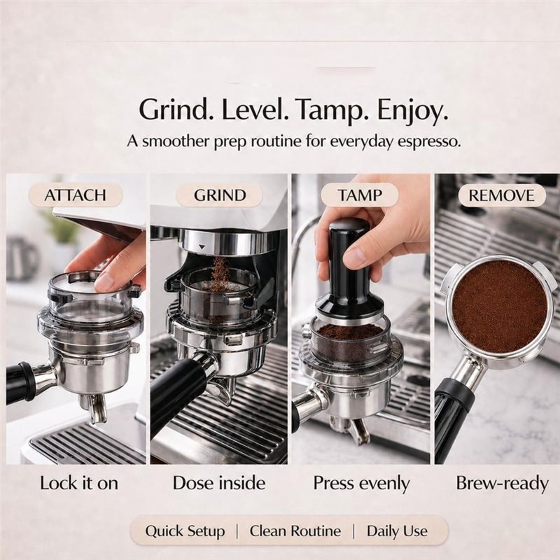 กรวยจ่ายกาแฟแบบ Twist-Lock ขนา - Breville Espresso Barista Express บทวิจารณ์และราคา
